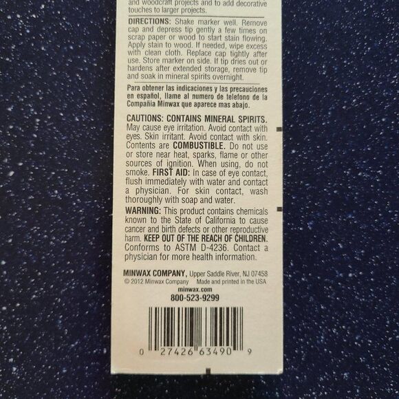 Minwax Wood Finish Stain Marker - 2718 Ebony - NWT, NIB - Picture 7 of 7